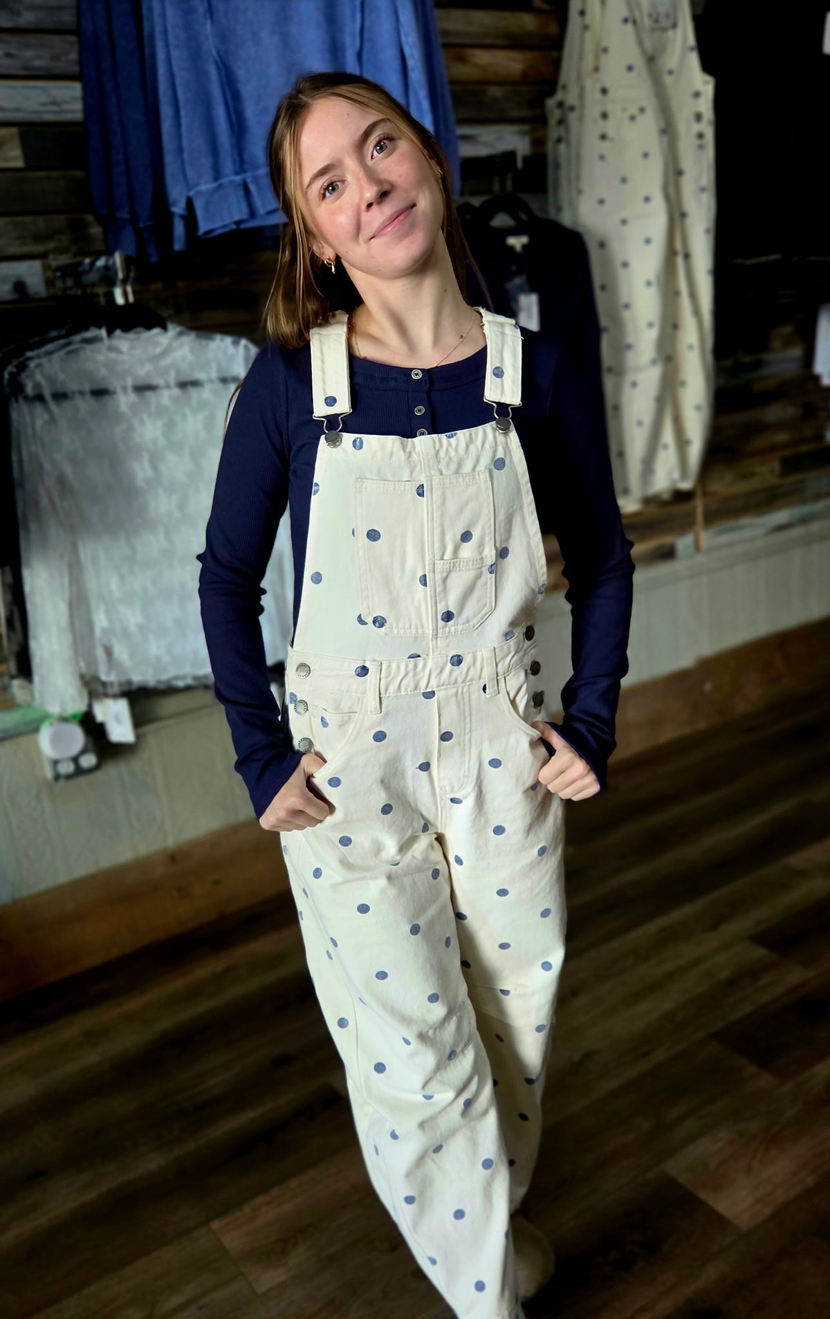 Polka Dot Overalls