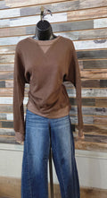 Oversized Thermal Sweatshirt