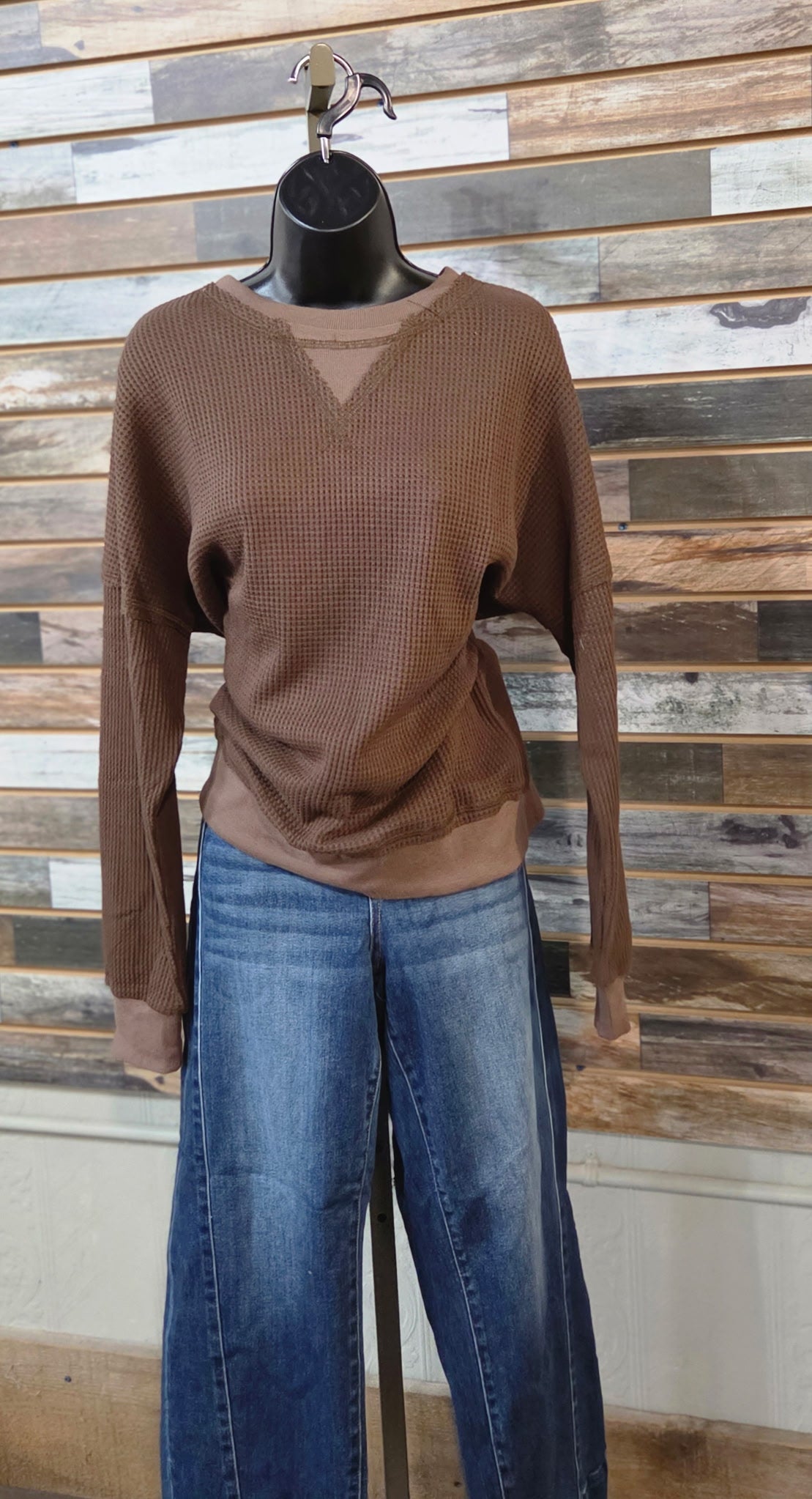 Oversized Thermal Sweatshirt