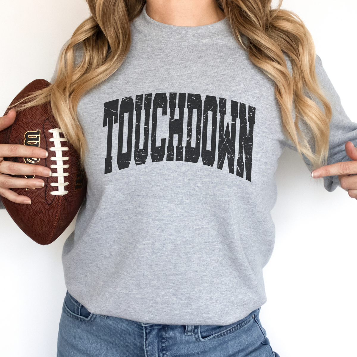 Varsity Touchdown Sweatshirt | Football Season Crewneck