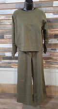Fleece Raglan Sleeve Pullover & Sweatpants