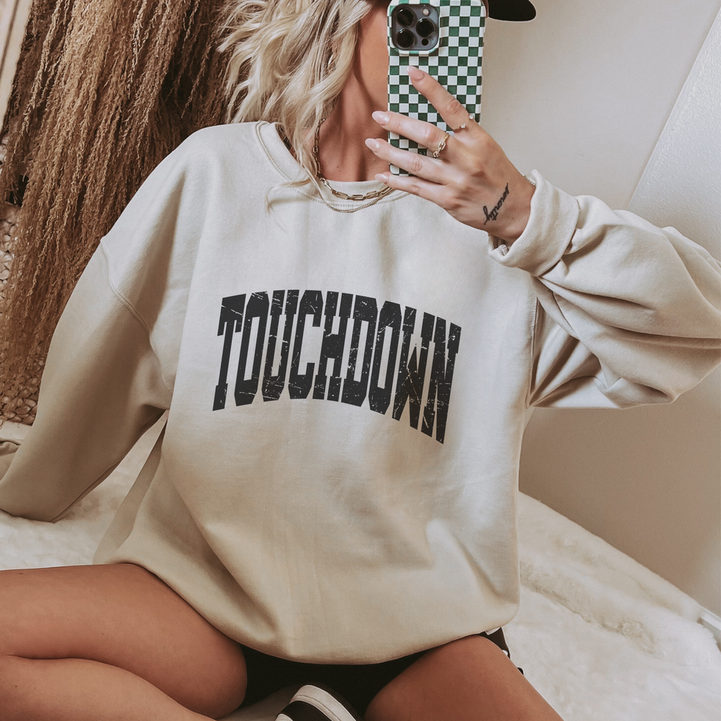 Varsity Touchdown Sweatshirt | Football Season Crewneck