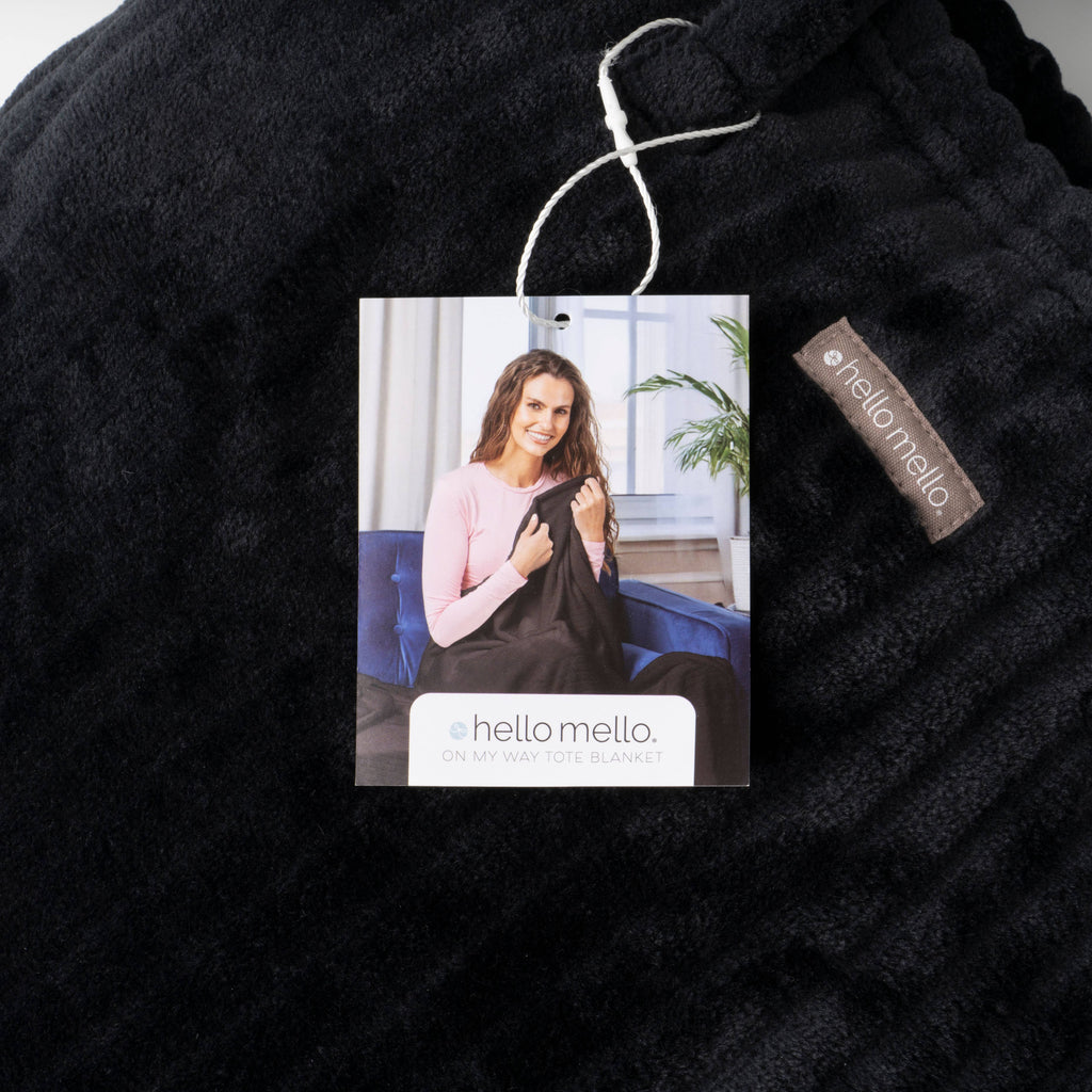 Hello Mello On My Way Tote Blanket Open Stock