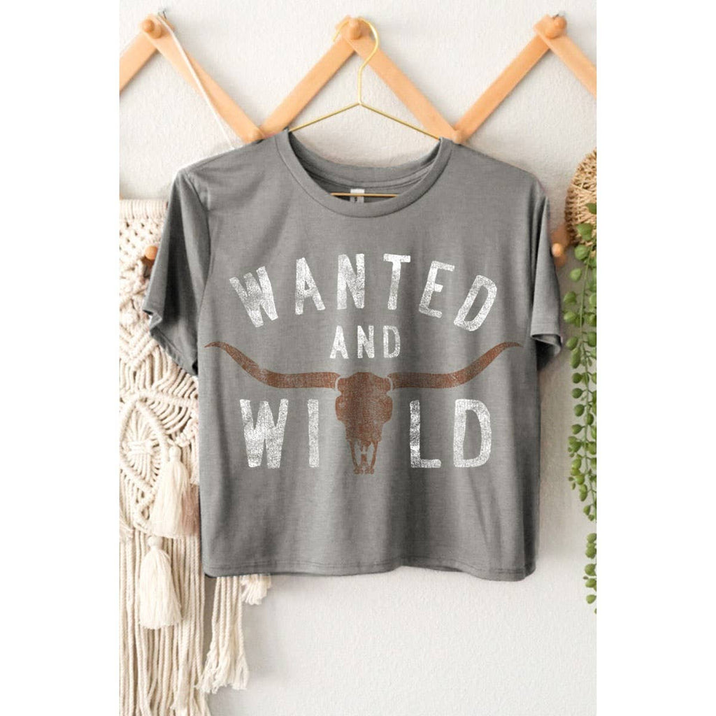 Wanted And Wild Graphic Crop Top