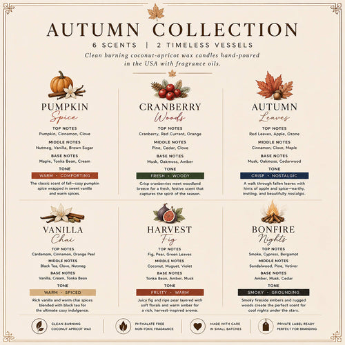 Autumn Collection | Wholesale Candles Boutiques & Gift Shops