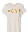 Iowa Vintage Wash Metallic Tee