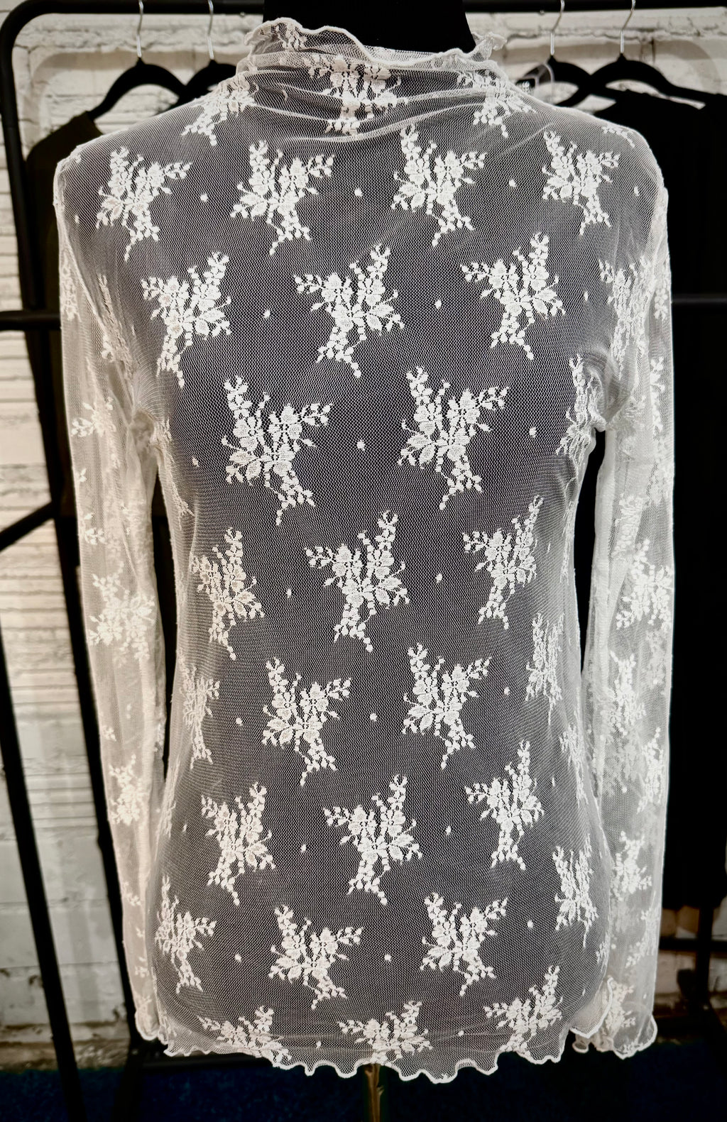 Lace See Through Top