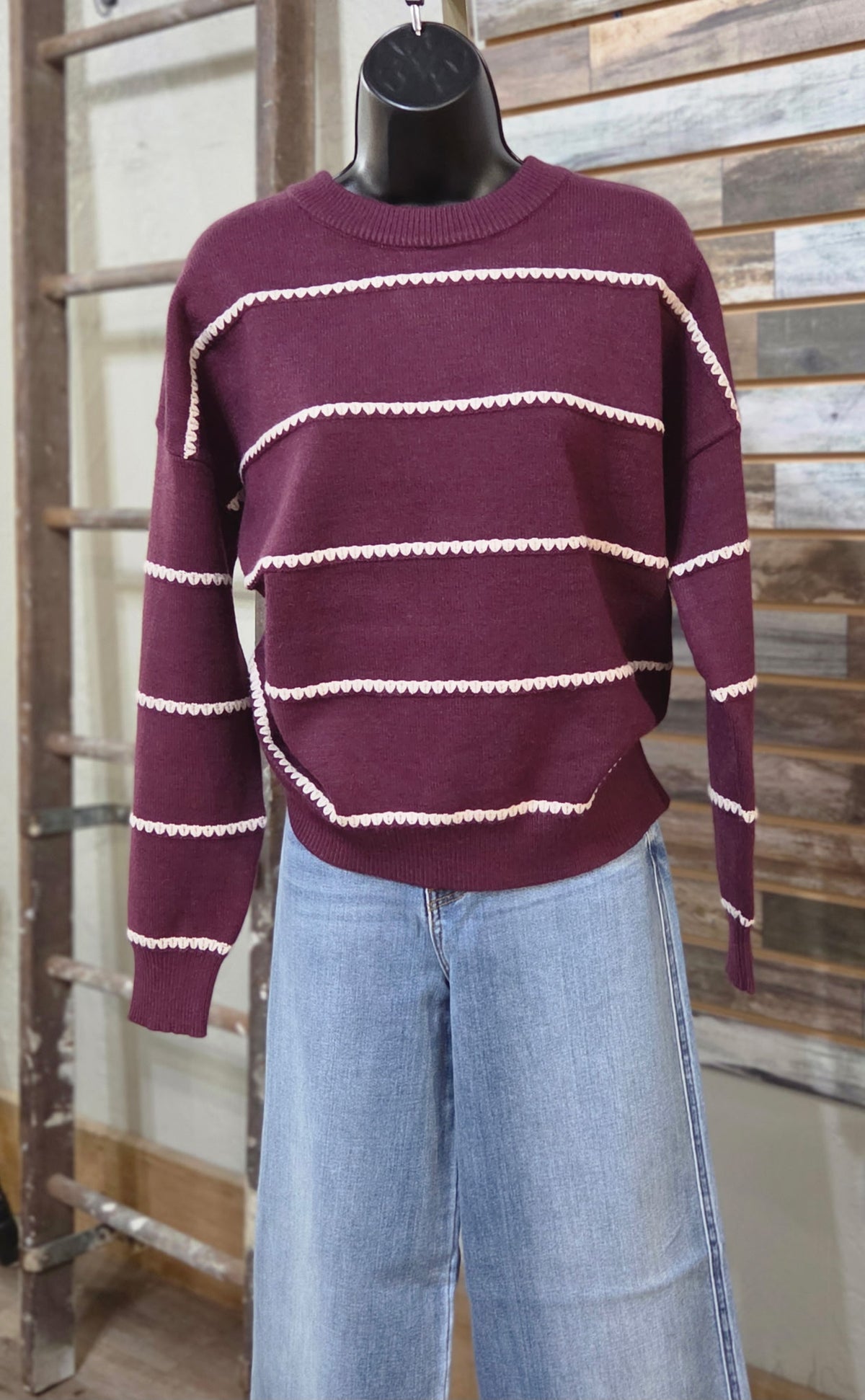 Blanket Stitch Sweater