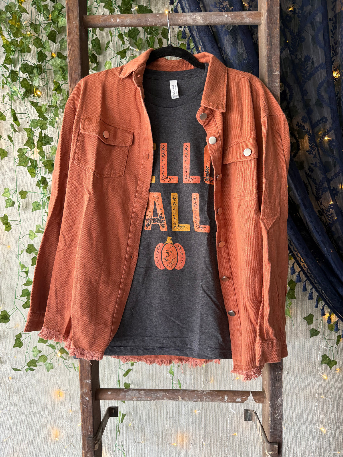 Washed Denim Shirt Jacket