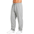 Men'S Open-Bottom Fleece Sweatpants With Adjustable Hem