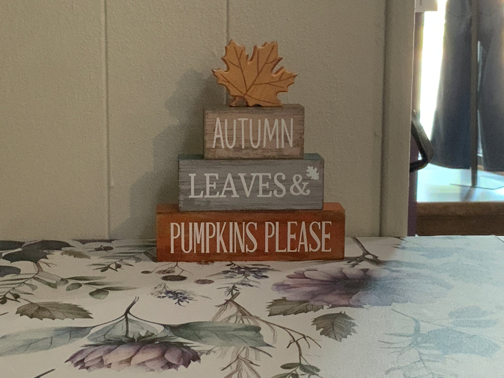 Wooden 4 Tier Fall Decor