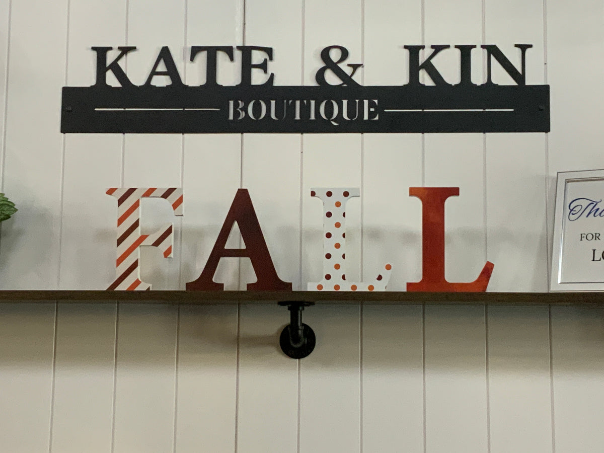 FALL letter decoration