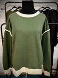 French Terry drop shoulder pullover