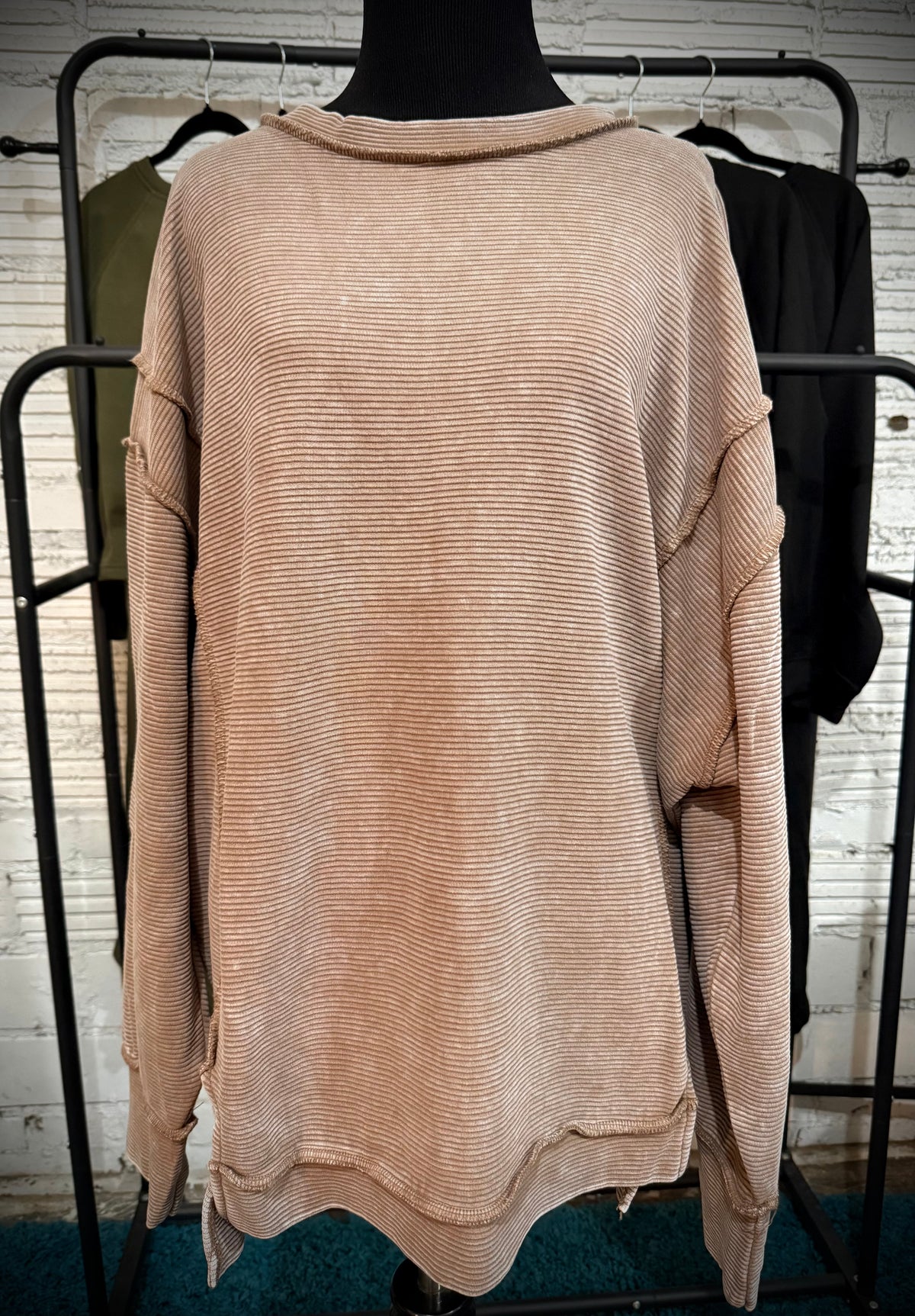Double ribbed pullover
