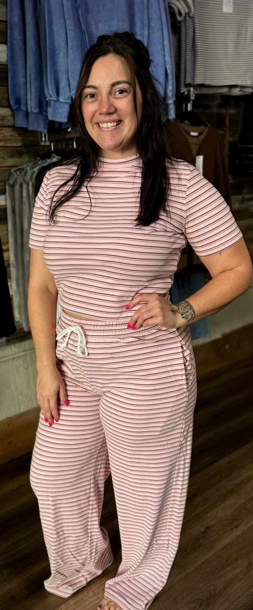 Striped Lounge Set
