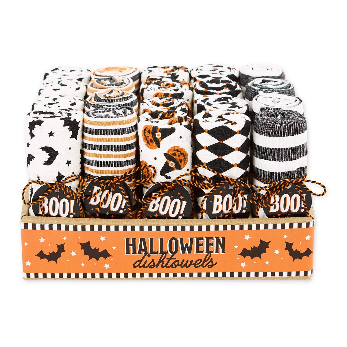 Boo! Halloween Assorted Dishtowels PDQ